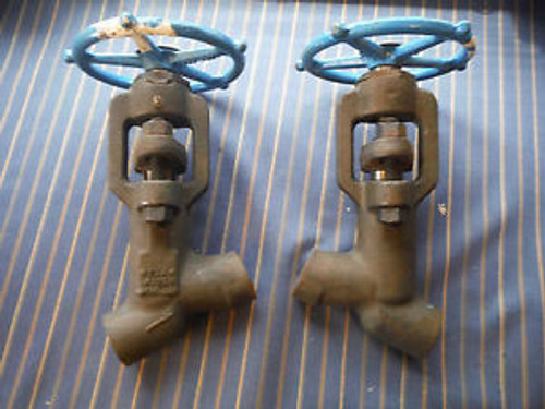 2 Pcs Velan 1/2 Y-Pattern Socket Weld Globe Valve S03-8076Z-02TS 4175 PSIG 1690