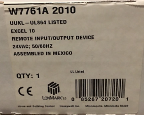 HONEYWELL EXCEL 10 REMOTE INPUT/OUTPUT DEVICE W7761A2010 UL LiSTED