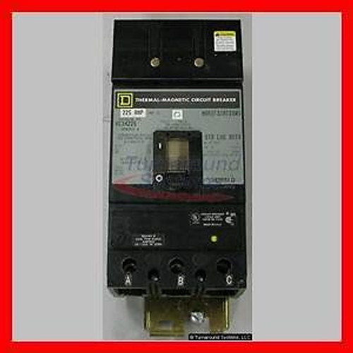 Square D KC34225 Circuit Breakers, 225 Amp, 600 Volt, 65 kAIR, I-Line, Used