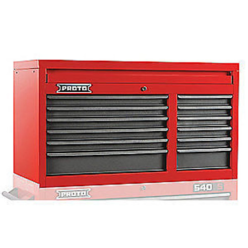 PROTO Steel Top Chest41 in. W12 Drawers J544123-12SG Red