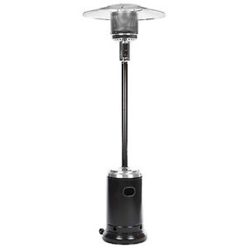 Fire Sense Commercial Propane Patio Heater 46000 BTU Black/Silver