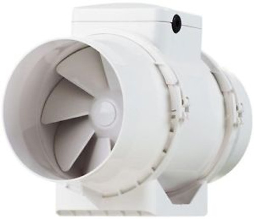 Duct Fan 327 CFM 6in Mixed Flow Inline Excellent Aerodynamics Super Low Noise