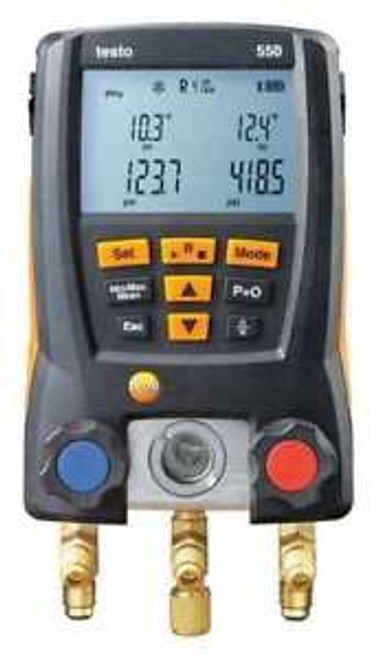 TESTO 0563 1550 Digital Manifold Gauge Supr Heat 2Valves