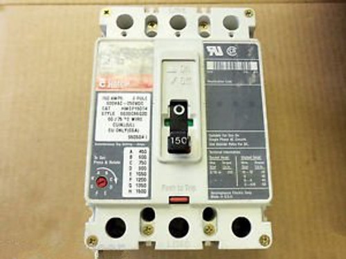 WESTINGHOUSE HMCP HMCP150T4 3 Pole 150 Amp Circuit Breaker