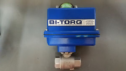 New BI-TORQ Motorized Boiler Blowdown Valve 3/4 IS-2P07100EA4 Light Shelf Wear
