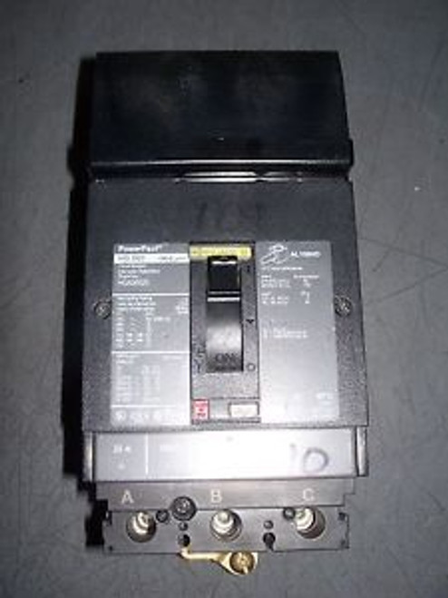 SQUARE D POWERPACT CIRCUIT BREAKER CAT HGA36025 25A/600V/3POLE