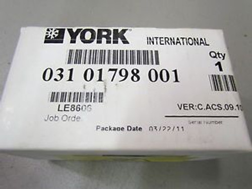 New Sealed Box York International 031 01798 001 Program Memory Card