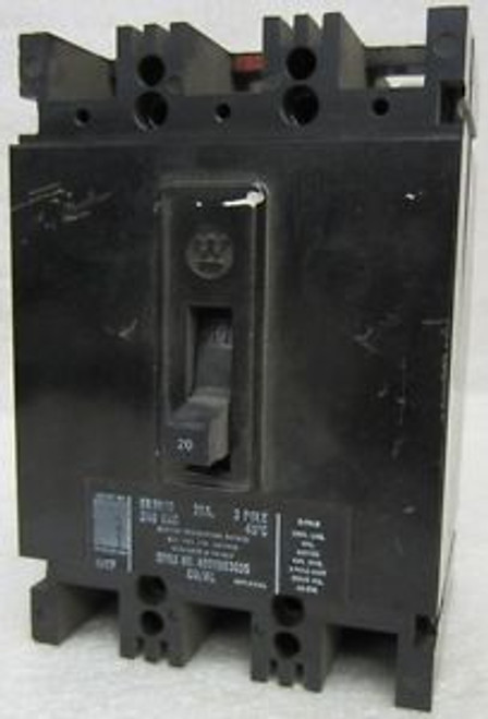 WESTINGHOUSE  EB3020  240 VAC  20 Amp  3 Pole CIRCUIT BREAKER