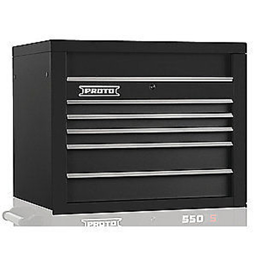 PROTO Steel Top ChestBlack34 in. W5 Drawers J553427-5DB Black