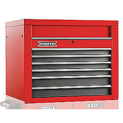 PROTO Steel Top Chest34 in. W6 Drawers J553427-6SG Red