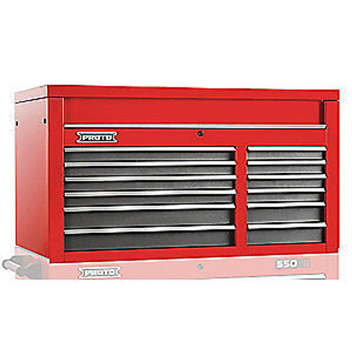 PROTO Steel Top Chest50 in. W12 Drawers J555027-12SG Red