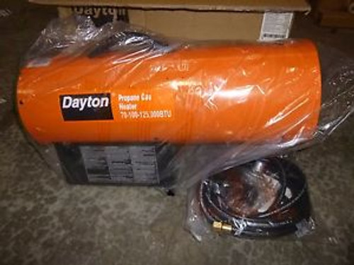 0661 New Dayton -Torpedo Portable Gas Heater LP 120V 70k-125kBtuH - 3VE57