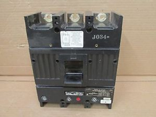 GE TJJ TJJ436125 125 Amp 3 Pole 600 VAC Circuit Breaker General Electric Trip