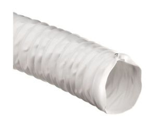 Flexaust White Polyester Duct Hose White 2.5 ID 25 Length