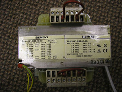 Siemens Sidac-T Control Transformer Good Condition