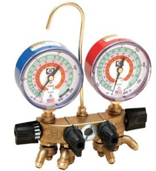 JB Industries Manifold Gauge 4-Valve - 26133