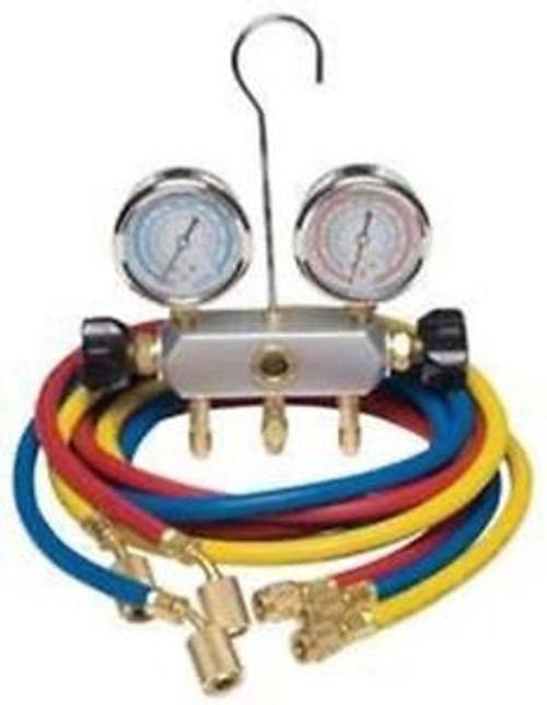 Dayton 4PDF9 Manifold Gauge Set 2 Valve 3 Hoses