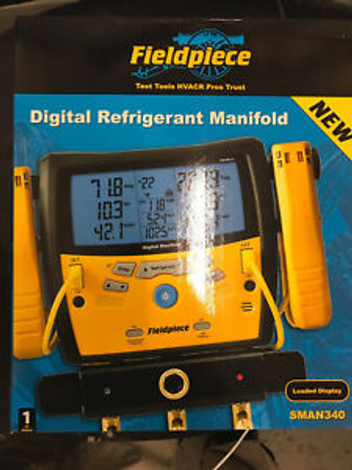 Fieldpiece Digital Refrigerant Manifold sman340 sman 340 3 Port HVAC Gauge