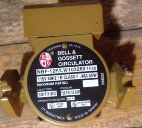 Bell And Gossett Circulator Pump NBF-12F/ LW103260 New