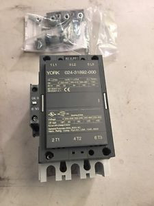 York 024-31892-000 3 Pole Coil 110V 250 Amp w/ Auxiliary Contactor