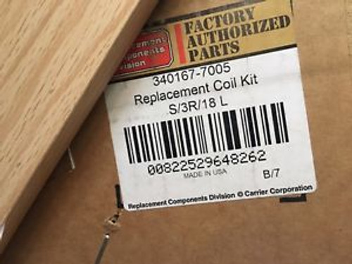 NEW 340167-7005 Carrier Evaporator Replacement Coil Kit S/3R/18 L