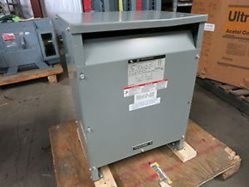 Square D 25 kVA 600 Delta to 120 / 240 1 Phase 25S5H Dry Type Transformer 25kVA