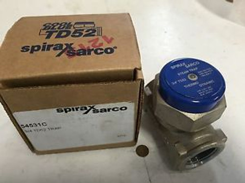 NEW  3/4 NPT SPIRAX SARCO STEAM TRAP COOL BLUE TD52 THERMO DYNAMIC TD52 BOXZA