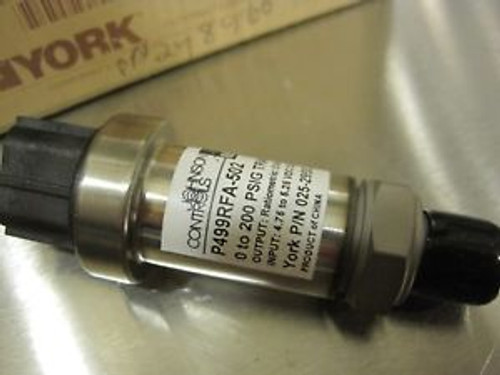 Johnson Controls P499RFA-502 YORK Pressure Transducer 025-29583-000