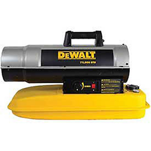 Dewalt Portable Forced Air Kerosene Heater 75000 Btu