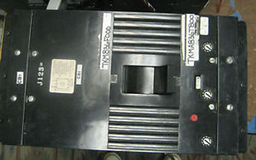 GE 800A.   3 POLE BREAKER WITH AUX. SWITCH AND SHUNT TRIP  TKM836F000    YD-130A