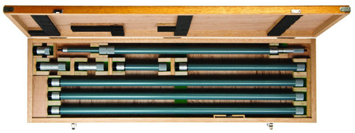 Mitutoyo 140-164 Tubular Vernier Inside Micrometer, Large Diameter, Extension Pipe Type, 40-200" Range, 0.001" Graduation, +/-8.00412" Accuracy, 8 Pcs Extension Pipes Mitutoyo 140-164 Tubular Vernier Inside Micrometer, Large Diameter, Extension Pipe Type, 40-200" Range, 0.001" Graduation, +/-8.00412" Accuracy, 8 Pcs Extension Pipes