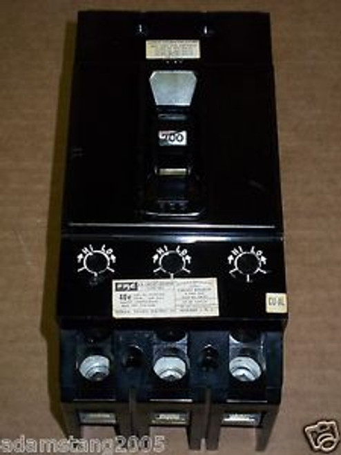 Federal Pacific NFJ 3 pole 200 amp 600v NFJ631200 Circuit Breaker FPE Chipped