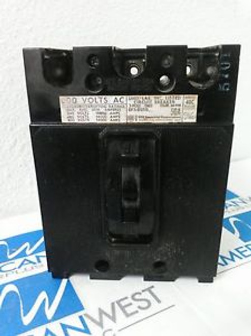 Used ITE EF3-B050  EF3  50 amp  600 vac circuit breaker