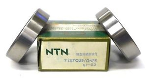 Ntn Bearing 7207Cdb/Gnp5, Qty 2 Per Box, 35 X 72 X 34 Mm