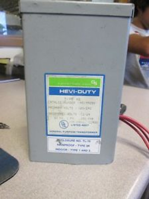 General Signal Hevi-Duty 1Ph 120/240 Primary Volts 12/24 Secondary Transformer
