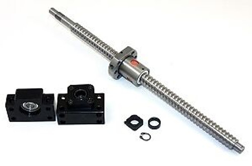 29 Inch Travel Stroke 16Mm Anit-Backlash Ballscrew Set With Nut And Bearing Sup