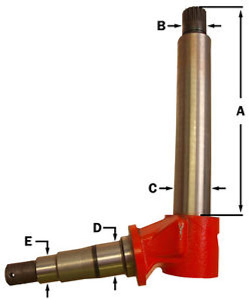 A167024 Lh Or Rh Spindle For Case 2090 2290 2094 2294 Tractor