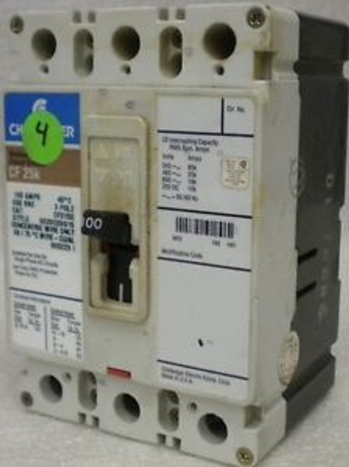 CHALLENGER CF3100  600 VAC  100 Amp 3 Pole CIRCUIT BREAKER