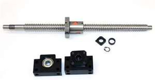 1 Feet Travel Stroke 16Mm Anit-Backlash Ballscrew Set With Nut And Bearing Supp