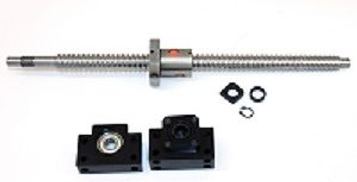 37 Inch Travel Stroke16Mm Anit-Backlash Ballscrew Set With Nut And Bearing Supp