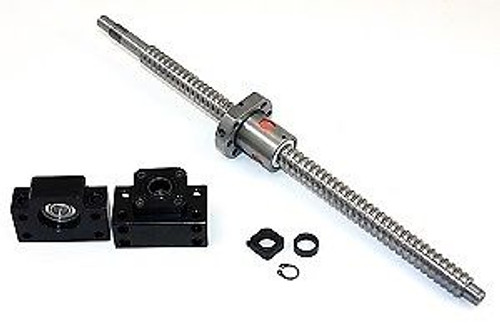 67 Inch Travel Stroke 20Mm Anit-Backlash Ballscrew Set With Nut And Bearing Sup