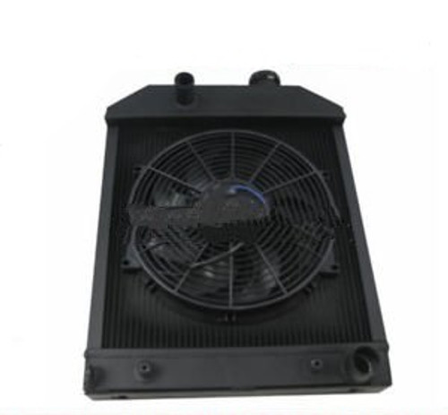 D3Nn8005Sb Tractor Radiator+14Fan Fit Ford 55,345C,445C 535,545,4500,5000,5100