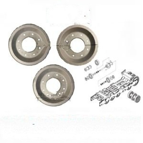 Bair 10 Bogie Wheel Kit Fits Cat 267B 2 Outer & 1 Center Split Aluminum Alloy