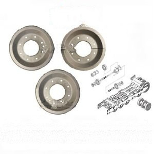 Bair 10 Bogie Wheel Kit Fits Cat 267 2 Outer & 1 Center Split Aluminum Alloy