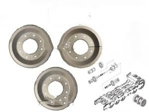 Bair 10 Bogie Wheel Kit Fits Cat 277B 2 Outer & 1 Center Split Aluminum Alloy