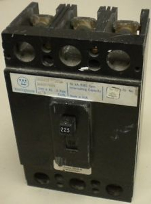 WESTINGHOUSE CA3225Y  240 VAC  225 Amp  3 Pole CIRCUIT BREAKER