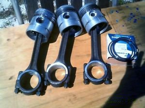 3 Three Perkins Connecting Rods And Pistons 3.152