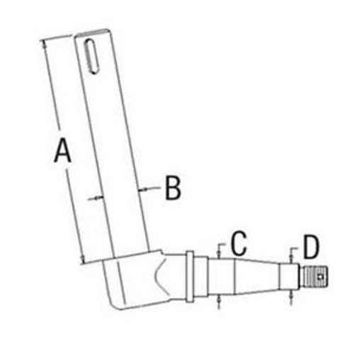 2383016 Left Hand Lh Spindle For Deutz Tractor D6207 D6507 D6807 D7007