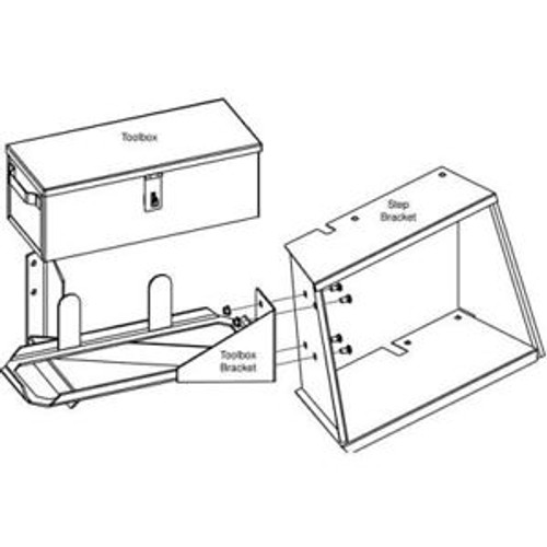 Step And Tool Box Allis Chalmers 7080 7000 7040 7060 7050 7030