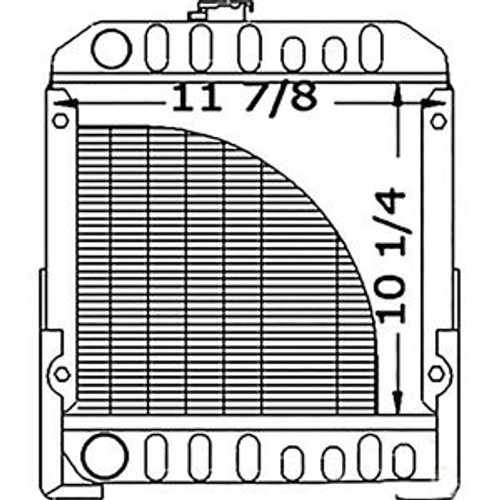 Sba310020020 Radiator For Ford New Holland Compact Tractor 1110